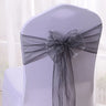 25pcs/lot Pink Organza Chair Sashes Wedding Chair Decoration Ribbons Ties Bow for Cover Banquet Wedding Party Event Mint Green