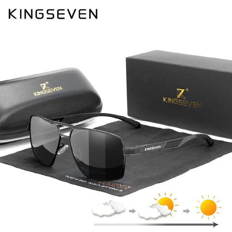 KINGSEVEN 2024 DESIGN Glasses Men‘s Polarized Sunglasses Coating Mirror Glasses Oculos Male Eyewear For Women UV400