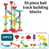 Marble Run Building Blocks Marbles Slide Toys For Children DIY Assemble Creativity Constructor Educational Toys Children Gift