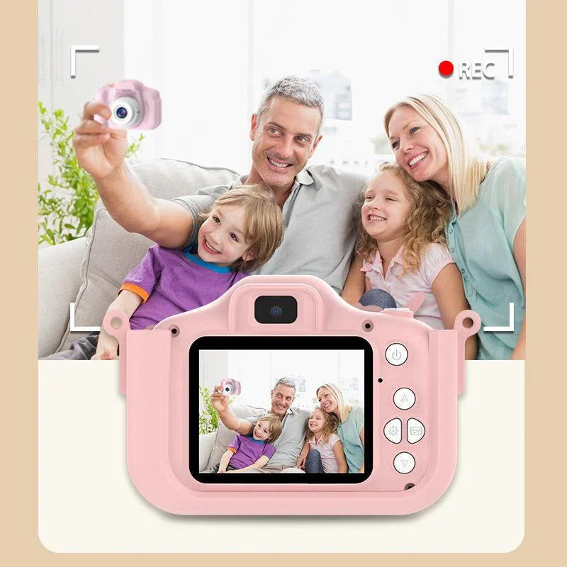 Children's Camera Unicorn Cartoon Digital Camera Animal Toy Take Pictures And Videos Play Games 48MP Children Mini Camera Gift