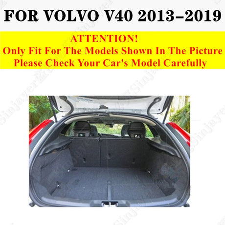 SJ Custom Car Trunk Mat AUTO Tail Boot Tray Liner Cargo Carpet Pad Fit For VOLVO XC60 XC90 XC40 C30 C40 S60  S80 S90 V40 06-2024