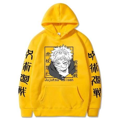 Anime Jujutsu Kaisen Hoodies Men Satoru Gojo Print Sweatshirt Autumn Winter Harajuku Hoody Hooded Streetwear Plus Size Hoodie