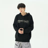 Hip Hop Hooded Sweaters Men Winter Oversized Knitwear Black Skeleton High Street Harajuku Hoodies Unisex Autumn Pullover 2023