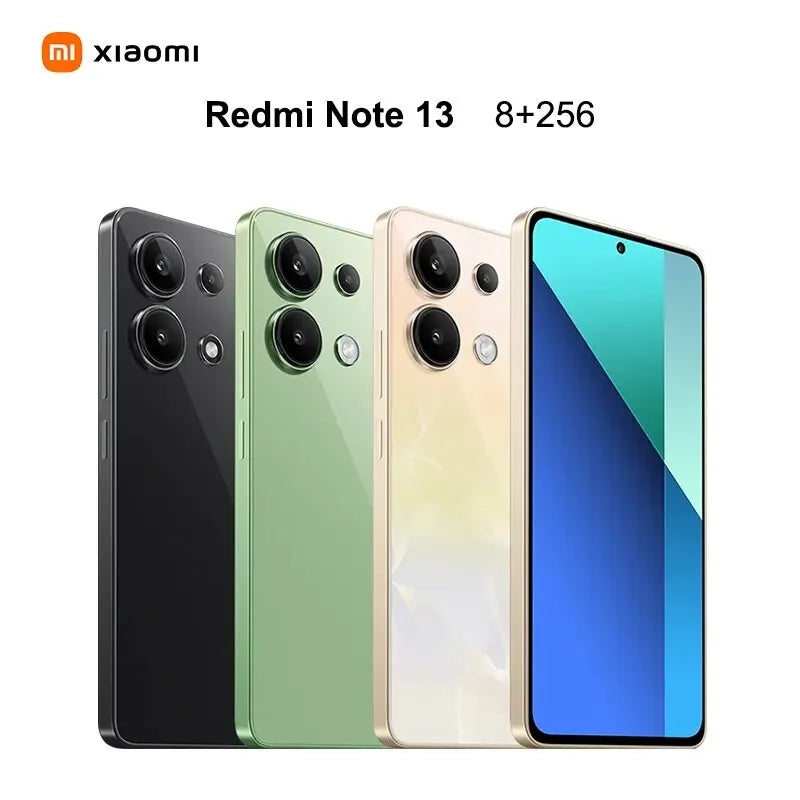 Global Version Xiaomi Redmi Note 13 108MP Camera Snapdragon 685 6nm Dimensity 6080 Smartphone 33W Charging 120Hz AMOLED 5000mAh