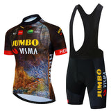 2023 Cycling Kit Men JUMBO Racing Team Cycling Jersey Set Summer MTB Maillot Bicycle Clothes Outdoor Equipment Cycling Clothing