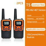 2/4/6 PCS ABBREE Walkie Talkie PMR/FRS UHF Mini Radio Up to 8 KM Range Handheld Ham Two Way Radio Communicator Transceiver