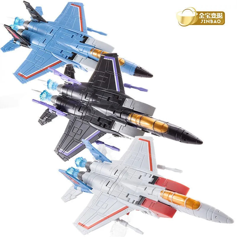 Transformation Toys JINBAO FG04 FG0103 Starscream Thundercracker Skywarp F15  DS01 Anime Action Figure Model Deformation Robot