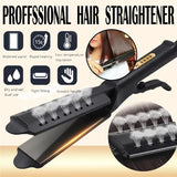 Four-gear Temperature Adjustment Ceramic  Hair Straightener  Widen Panel Professional Styling Tool  Hot Brush