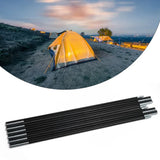 1 Pair 3/3.3/4/4.48/4.9m Fiberglass Tent Rod Camping Tent Pole Bars Support Rods Awning Frames Kit Hiking Travel Canopies Parts