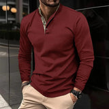 2023 Europe United States New Summer Autumn Men's High Quality Polo Large Size Long Sleeve Business Leisure Hot Polo Shirt S-3XL