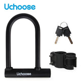 Anti Theft Convenient Motorcycle Accessories Security Lock Reinforced With Key Anti Theft Lock U-shaped Motorbike Bicycle Lock