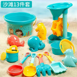 Children Sand Toys 13/18PCS  Summer Beach Game Sand Bucket Shovel Silicone Sandbox Outdoor Water Fun Beach Toys Gifts for Kids