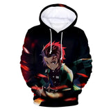 Anime Demon Slayer Hoodies Kamado Nezuko 3D Print Men Women Plus Size Pullover Hooded Sweatshirts Streetwear Tops Clothing