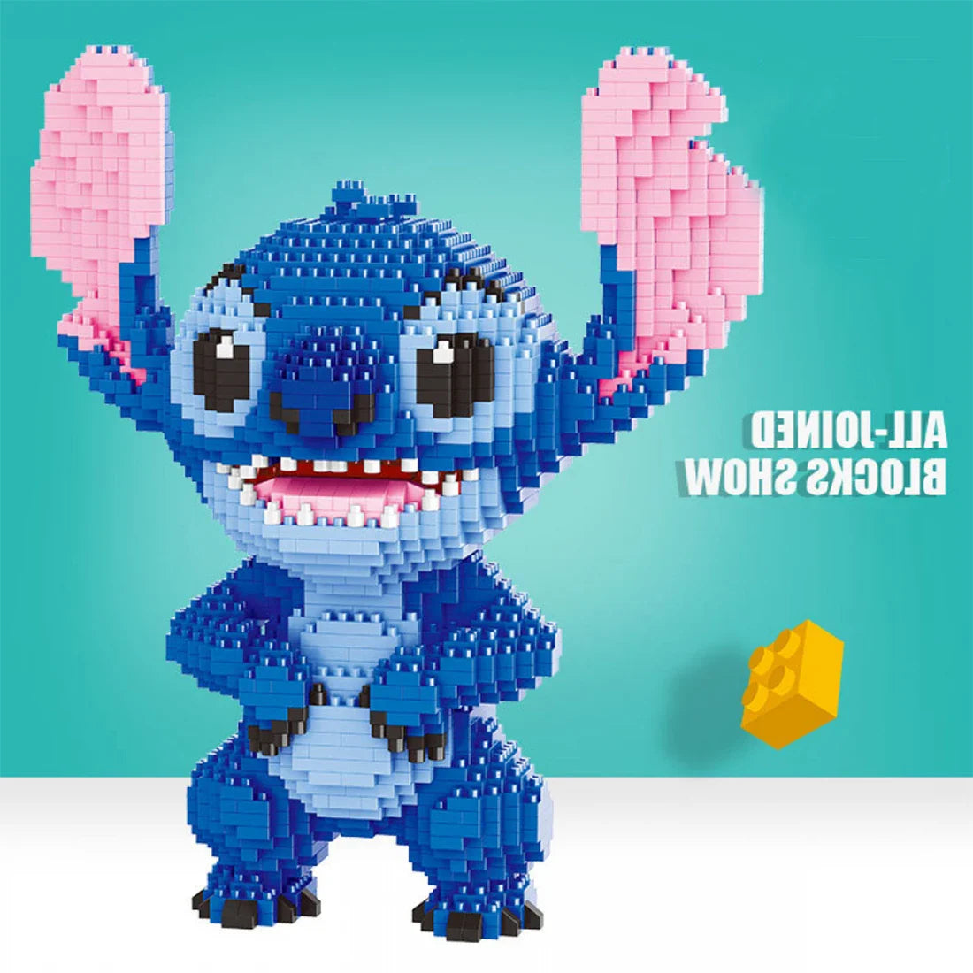 2300Pcs+ Mini Bricks Toys Stitch Diamond Building Block Micro Stitch Disney Cute 3D Model Lilo & Stitch for Children Nano Block