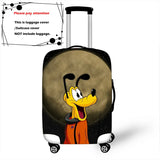 Disney Cartoon Pluto Mickey Thicken Luggage Suitcase Protective Cover Protect Dust Bag Trolley Cover Travel Accessories