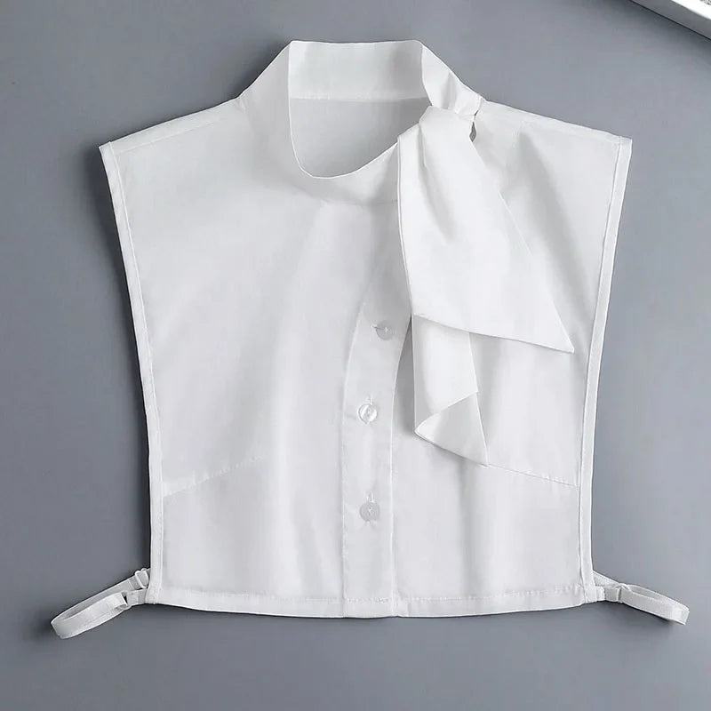 Korean Sweet Fake Collar for Women Detachable Lapel Half Shirt Blouse Removable False Collars Female Decorative