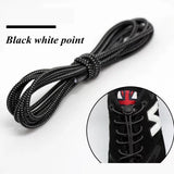 1 Pair 22 Colors Elastic Shoelaces Round Locking No Tie Shoe Laces Kids Adult Quick Lazy Laces Rubber Sneakers Shoelace T1