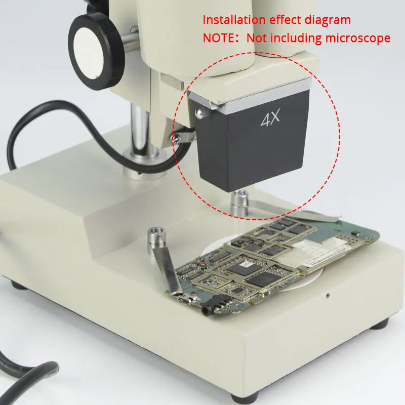 1X 2X 3X 4X Stereo Microscope Objective Lens Optical Binocular Microscope Parts Accessory