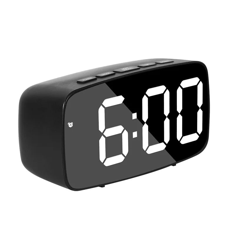 Snooze Function Digital Alarm Clock For Bedroom Bedside Led Square Single Face Desktop Digital Clock For Room