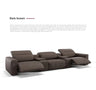 Italian Minimalist Electric Leather sofa Home Theater Cinema Room Movie sofa for two and three