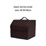 Car trunk storage box Large Capacity Auto Multiuse Tools Organizer Box Stowing Tidying Leather Folding For Emergency Storage Box