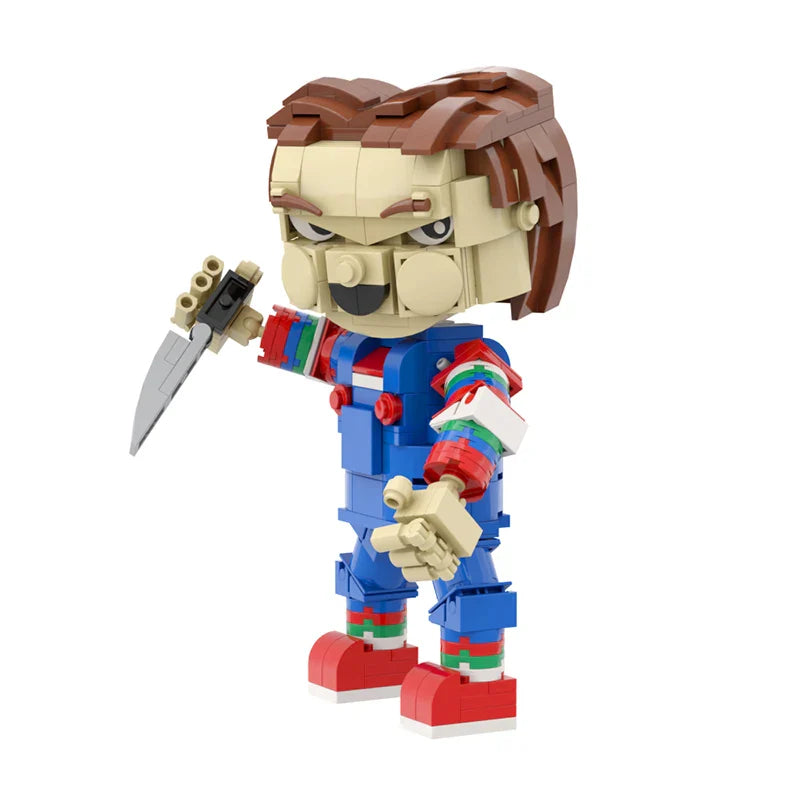 BuildMoc Horror Movie Child's Play For Chuckyed Building Blocks Classic Killer Doll Model Bricks Toys Adult Kids Halloween Gifts