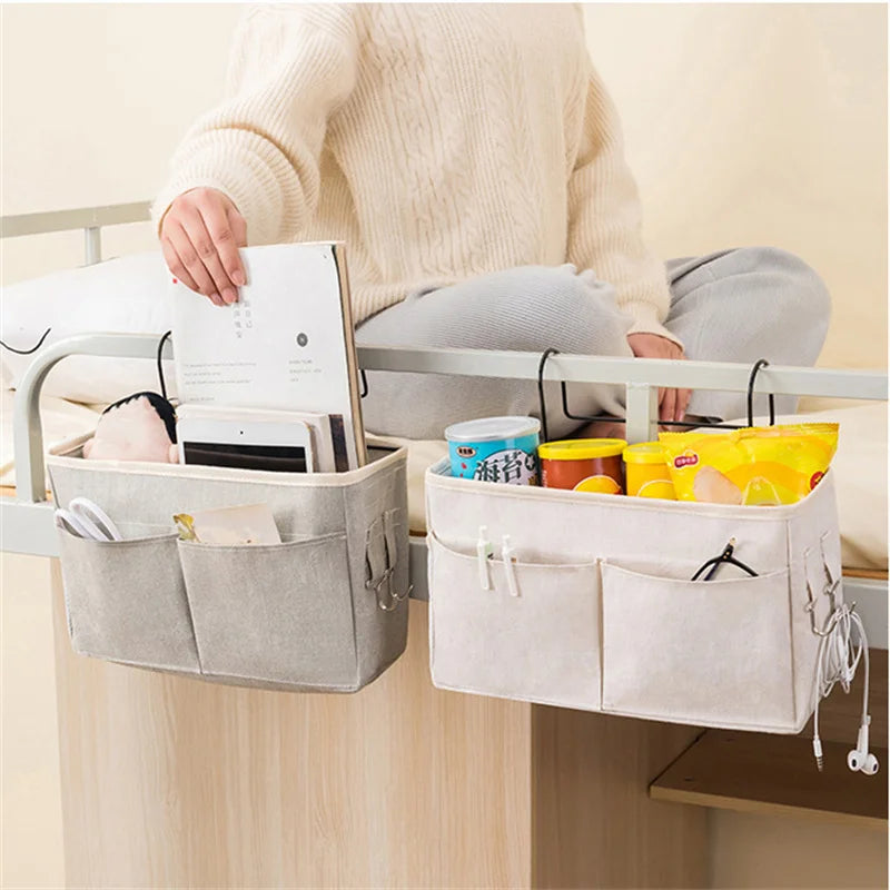 Portable Baby Care Essentials Hanging Organizers Crib Storage Cradle Baby Crib Organizer Diaper Bag Linen Baby Bed Accessories