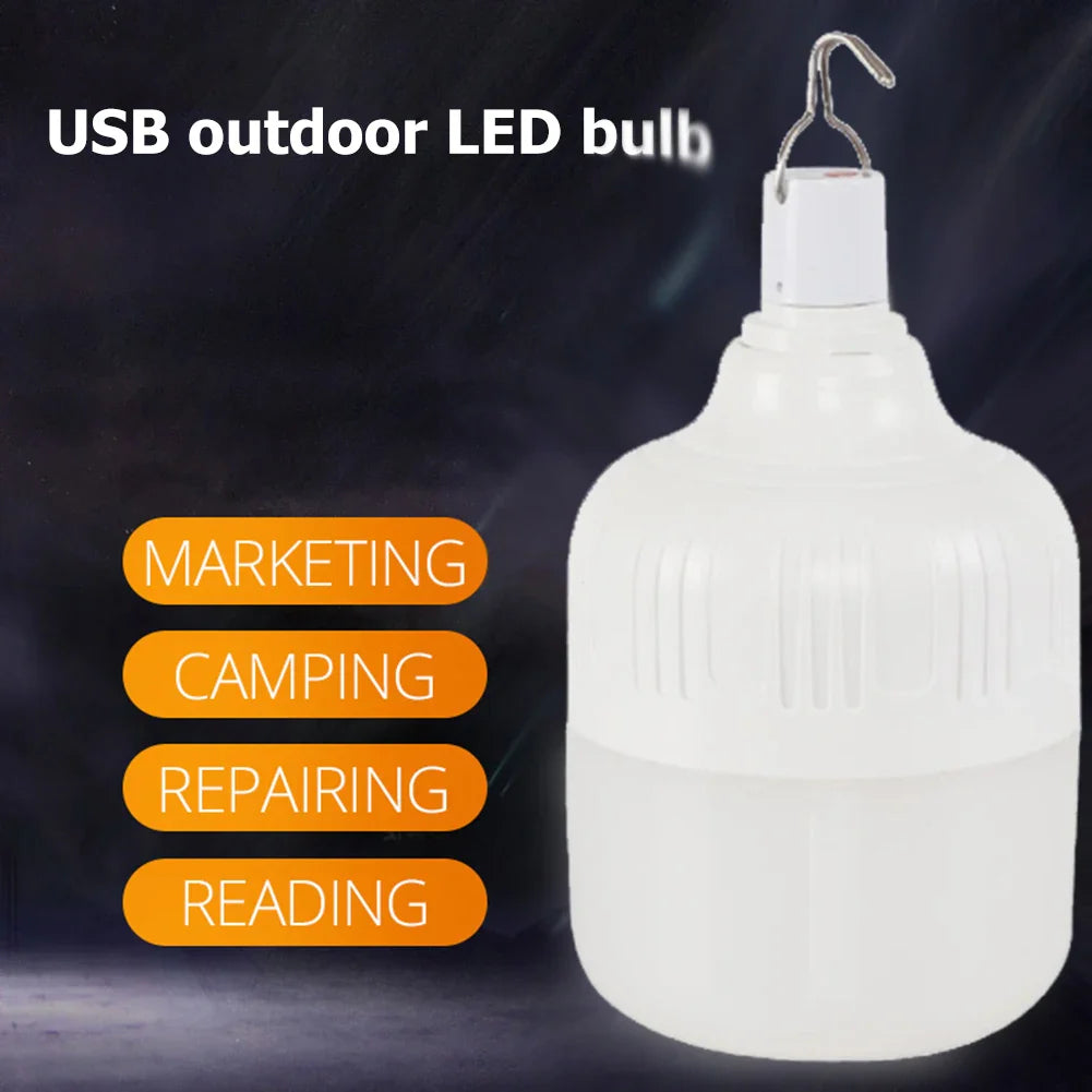 320W Camping Light 5 Lighting Modes Hanging Tent Light Emergency Flashlight LED USB Rechargeable Night Fishing Equipment Bulb