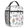 Cartoon Enfermera Insulated Lunch Bag for Women Leakproof Cartoon Nurse Cooler Thermal Lunch Box Office Work School