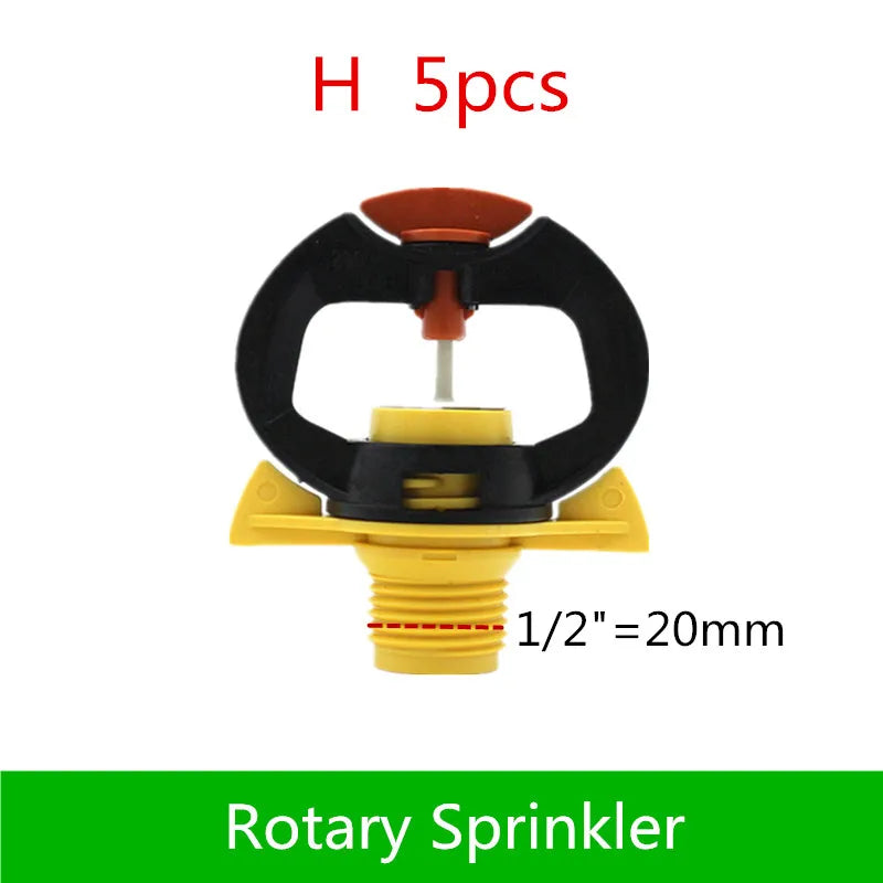 1/2" Garden Lawn Sprinkler Cooling Butterfly-shaped Rotating Sprinkler Vegetable Automatic Sprinkler Farm Irrigation Equipment