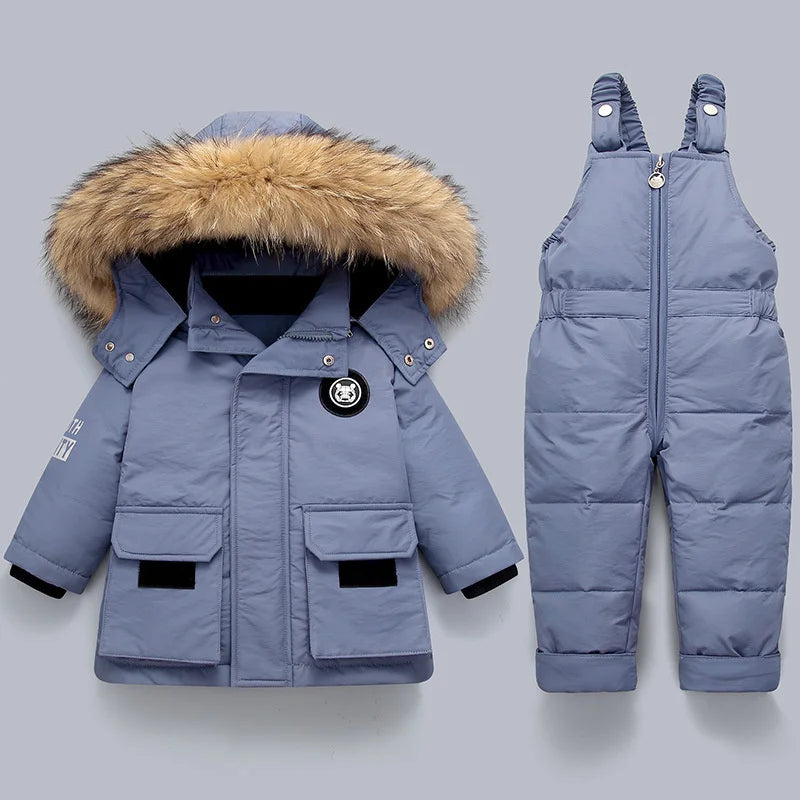 Children Clothing Set Baby Winter Warm Down Jackets parka Boys Thick Jumpsuit Infant overcoat toddler Girl Clothes Kids Snowsuit