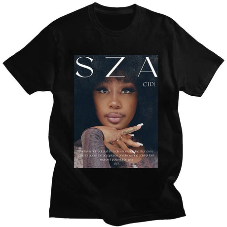 Rapper SZA CTRL X SOS Album Graphic Print T Shirt Vintage Punk Hip Hop Harajuku T Shirt Fashion Casual Plus Size T Shirt Women