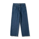 2023 New Brand Spring Men Korean Fashion Blue Pink White Jeans Streetwear Hip Hop Baggy Denim Trousers Straight Wide Leg Pants