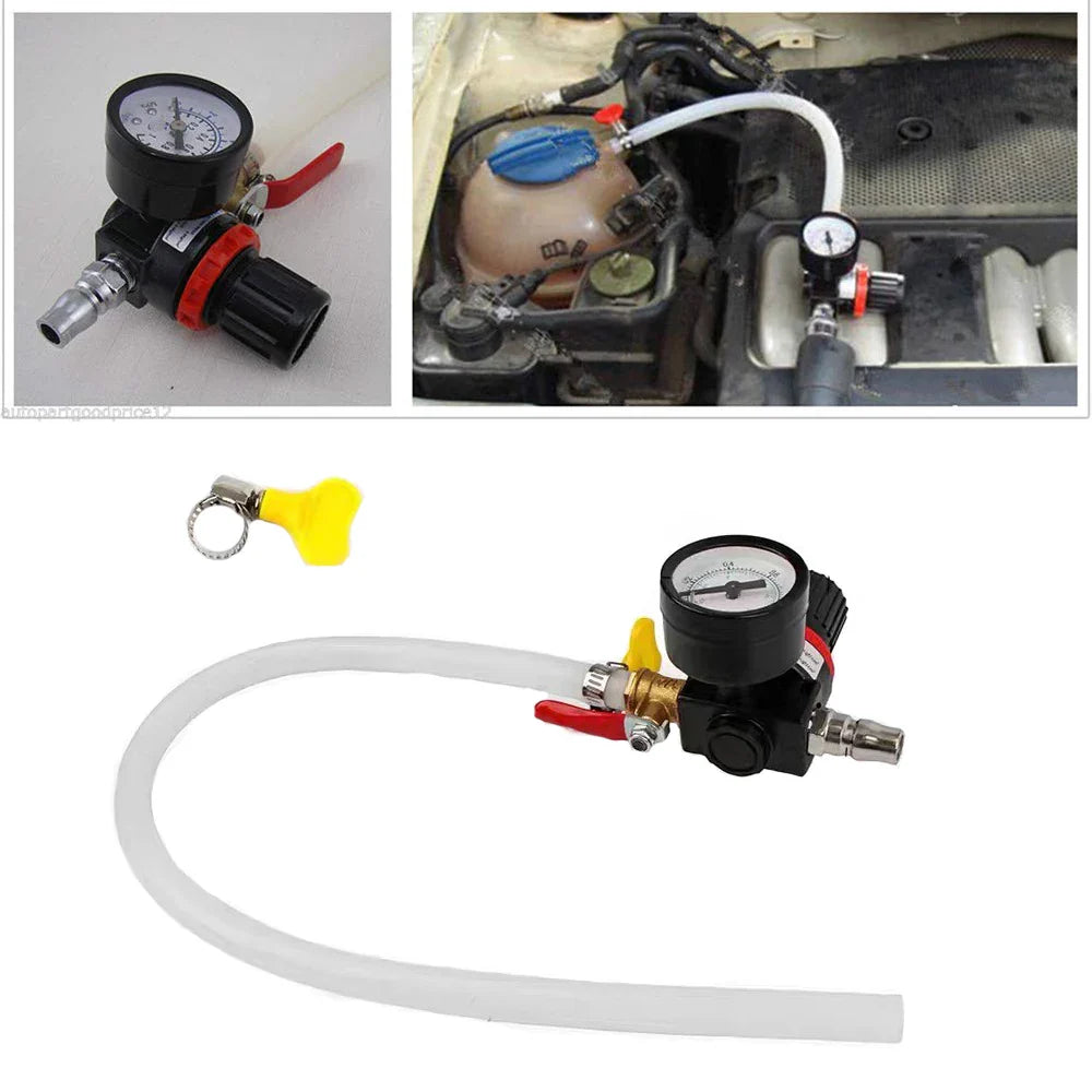 Universal Car Cooling System Water Tank Leakage Detector Radiator Pressure Tester Gauge Automotive Inspection Tools