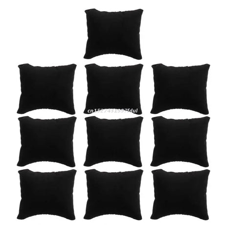 10 Pcs Velvet Bracelet Pillow Multicolor Jewelry Pillow Watch Bracelet Cushion Display Stand Set Jewelry Pillow Bag