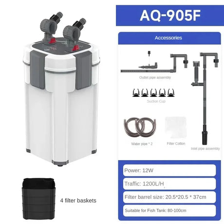 UV Lamp New Arrival white Color Aquarium External Canister Filter Equipments Fish Tank And Pond Aquariums Accessories Pump