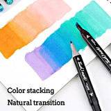 168 Color Marker Pen Set Manga Double-Headed Comic Highlighter Art Painting Drawing Sketch Graffiti Watercolor Stationery