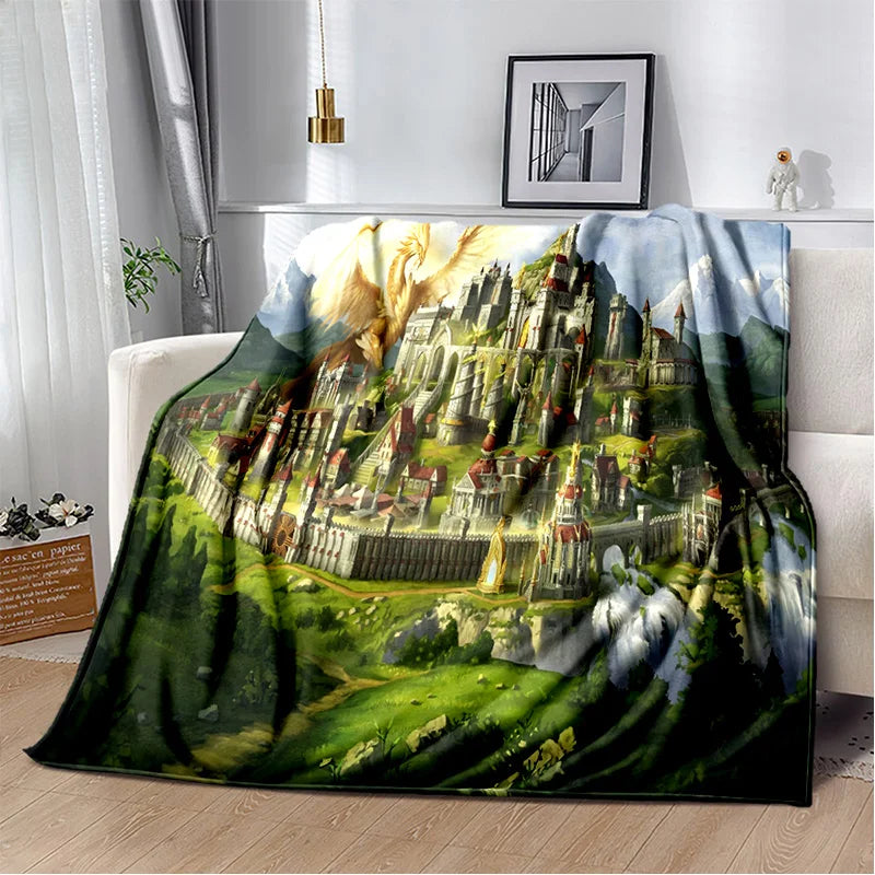 3D Heroes of Might and Magic Retro Game Soft Plush Blanket,Flannel Blanket Throw Blanket for Living Room Bedroom Bed Sofa Picnic