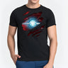 Summer Men's T-shirt Tony Stark Arc Reactor Printed T-shirt 100% Cotton Loose Short Sleeve Oversized Tee Shirt Men Clothes 2024