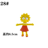 NJ Croce The Simpsonas Figure Bendable Doll Ornaments Accessories Fantasy Figurines Children Present