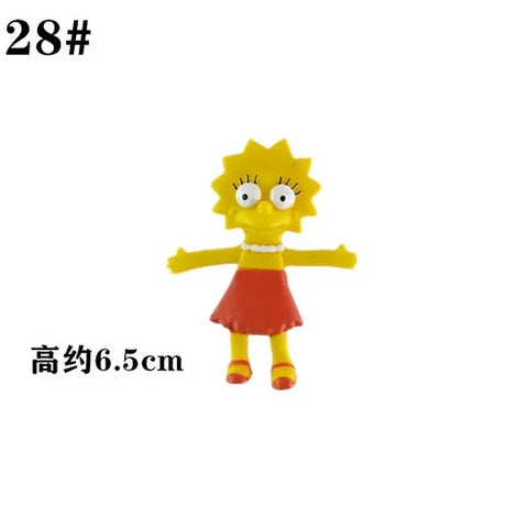 NJ Croce The Simpsonas Figure Bendable Doll Ornaments Accessories Fantasy Figurines Children Present