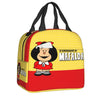 Mafalda Quino Comics Resuable Lunch Box Women Leakproof Cartoon Thermal Cooler Food Insulated Lunch Bag Office Work