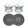 Water Cats Ceramic Stand Accessories Doggie Bowl Outdoor Feeding Pet Treats Drinking Raised Supplies for &amp.dogs Cat Food