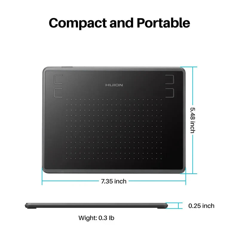 HUION H430P Digital Tablets Micro USB Signature Graphics Drawing Pen Tablet OSU Game Battery-Free Tablet Android Mac Windows