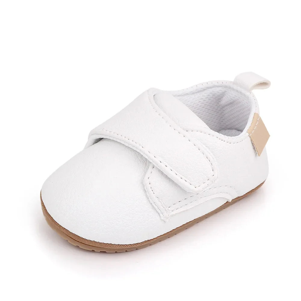 Newborn Baby Shoes Baby Boy Girl Shoes Classic Leather Rubber Sole Anti-slip Toddler First Walkers Infant Girl Shoes Moccasins