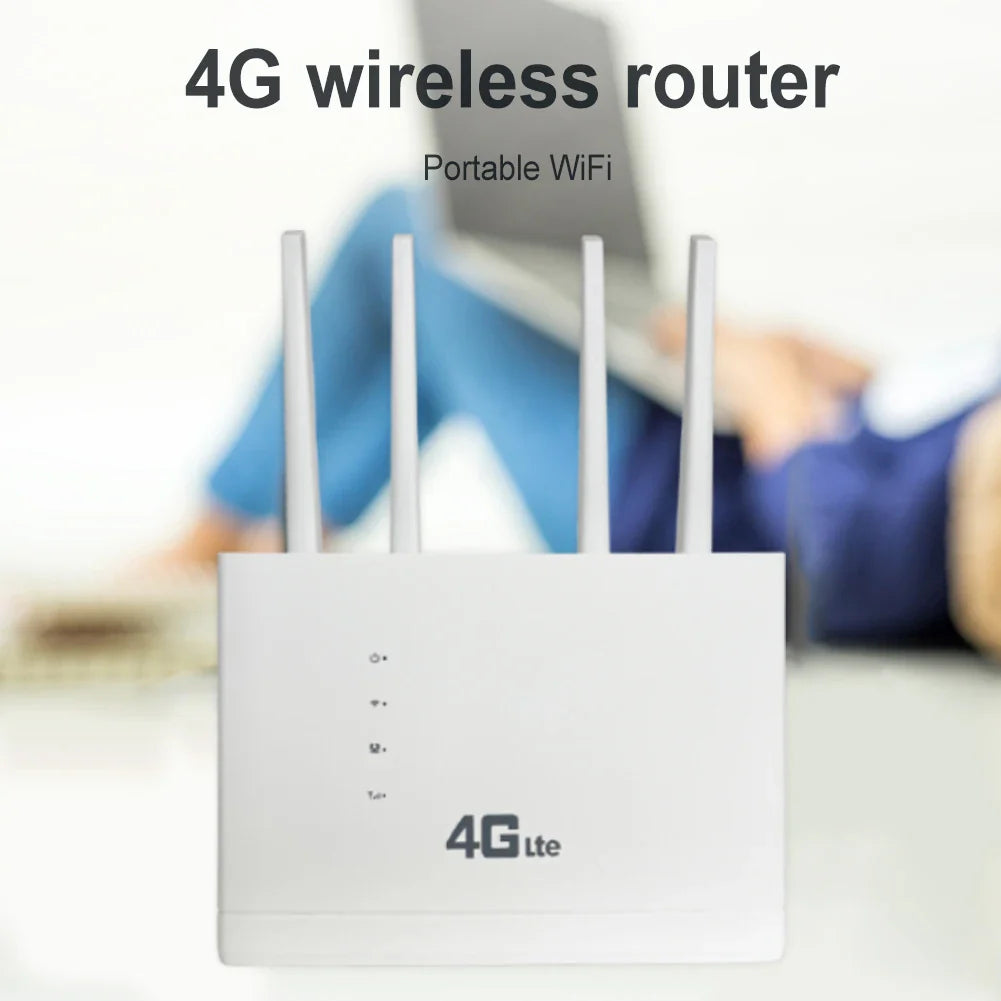 4G Wireless Router 150Mbps Network Modem4G Wifi Router With SIM Card Portable CPE Wireless Mobile Wi-fi Hotspot Networking Modem