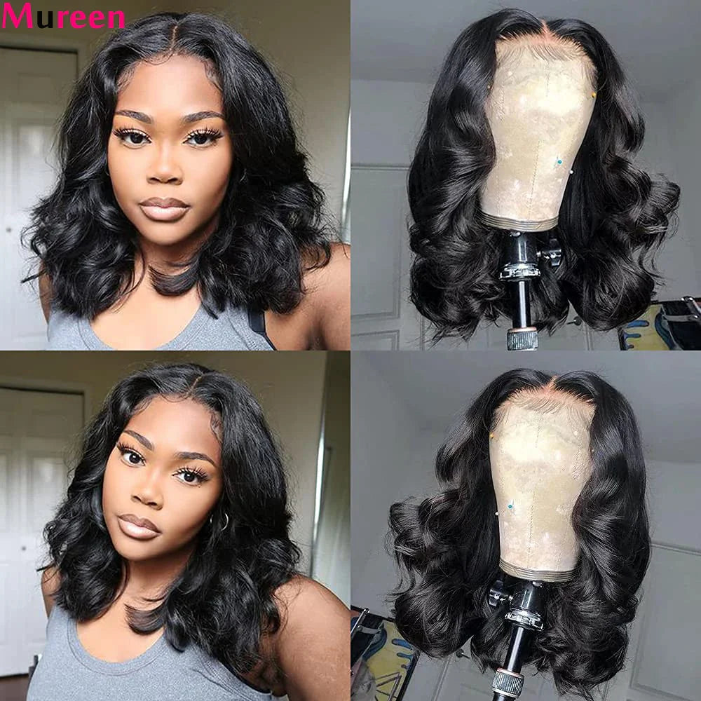 Body Wave Wear And Go Glueless Bob Wigs For Women Ready To Go Human Hair Wigs 4x4 Pre Cut Lace Closure Wig Human Hair