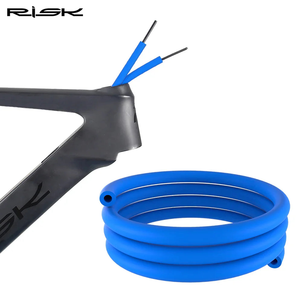 RISK 1.5m Bike Frame Internal Housing Damper 6mm Foam Sleeve Bicycle Cable Noise Prevention Sponge Shift/Brake/Hydraulic Tube