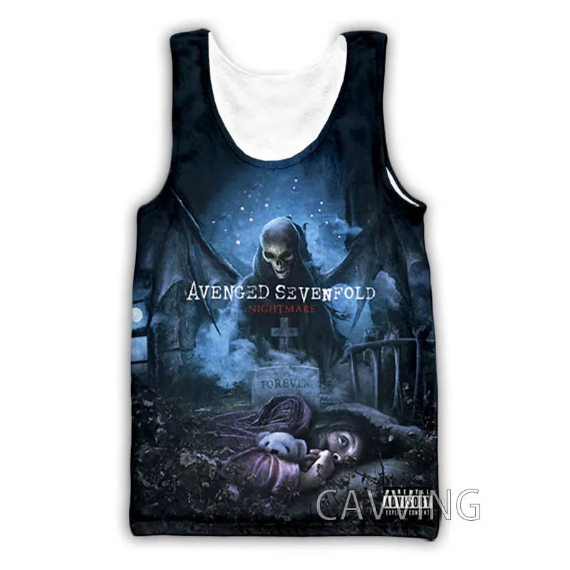 New Fashion Women/Men's 3D Print  Avenged Sevenfold  Rock Tank Tops Harajuku  Vest  Summer Undershirt Shirts Streetwear   V01