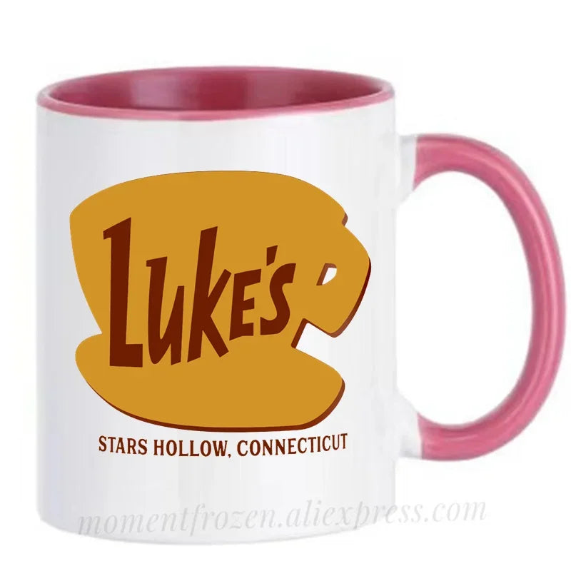 Lukes Luke's Diner Mugs Coffee Mugs Tea Cups Home Decal Friend Gifts Milk Mugen Novelty Coffeeware Drinkware Tableware Teaware